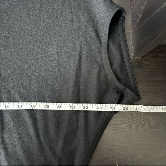 Helmut Lang Sonar Dress Sz XS Petite Black Wool V Neck Minimalist Event Feminine - Picture 11 of 13